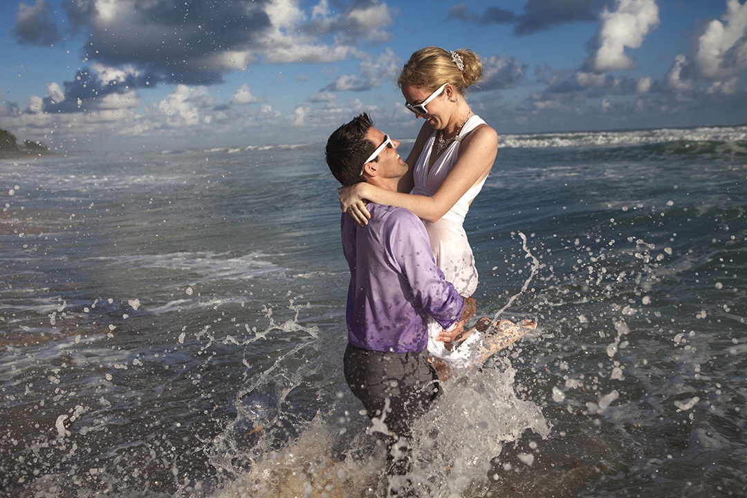 Tricia & Kyle- Trash the dress photo session Macao Beach Punta Cana