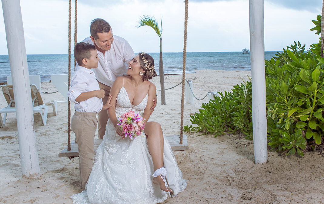Veronica and Pedro Wedding vow renewal in Zoho Beach Restaurant Punta Cana Dominican Republic